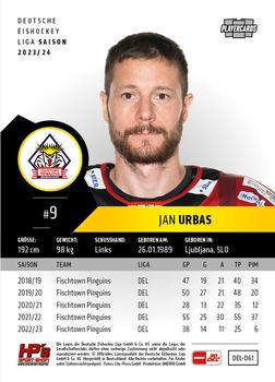 2023-24 Playercards (DEL) #061 Jan Urbas Back
