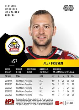 2023-24 Playercards (DEL) #069 Alex Friesen Back