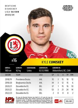 2023-24 Playercards (DEL) #081 Kyle Cumiskey Back