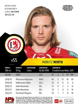 2023-24 Playercards (DEL) #083 Moritz Wirth Back