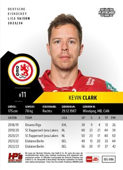 2023-24 Playercards (DEL) #086 Kevin Clark Back