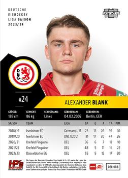 2023-24 Playercards (DEL) #088 Alexander Blank Back