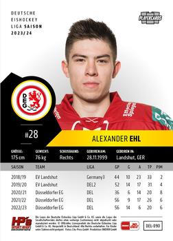 2023-24 Playercards (DEL) #090 Alexander Ehl Back