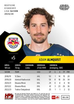 2023-24 Playercards (DEL) #230 Adam Almquist Back