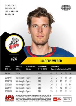 2023-24 Playercards (DEL) #256 Marcus Weber Back