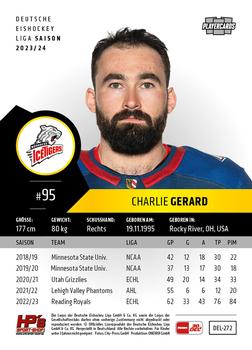 2023-24 Playercards (DEL) #272 Charlie Gerard Back