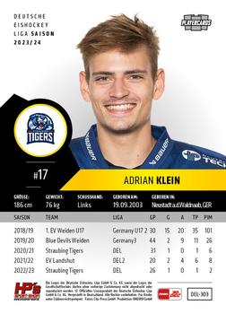 2023-24 Playercards (DEL) #303 Adrian Klein Back