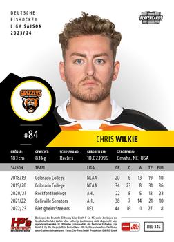 2023-24 Playercards (DEL) #345 Chris Wilkie Back