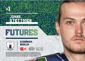 2023-24 Playercards (DEL) - Futures #DEL-FU02 Jonas Stettmer Back