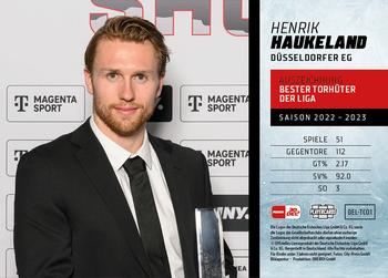 2023-24 Playercards (DEL) - Trophy Case #DEL-TC01 Henrik Haukeland Back
