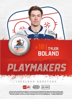 2023-24 Playercards (DEL) - Playmakers #DEL-PM07 Tyler Boland Back