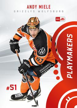 2023-24 Playercards (DEL) - Playmakers #DEL-PM14 Andy Miele Front
