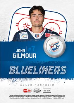 2023-24 Playercards (DEL) - Blueliners #DEL-BL09 John Gilmour Back