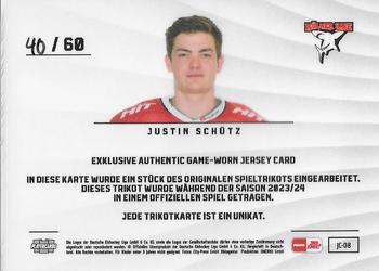 2023-24 Playercards (DEL) - Jerseys #JC-08 Justin Schütz Back