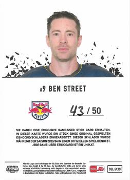 2023-24 Playercards (DEL) - Sticks #SC-10 Ben Street Back