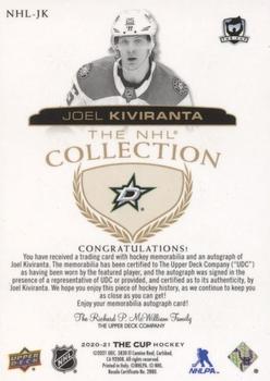 2021-22 Upper Deck The Cup - 2020-21 Upper Deck The Cup Update: The NHL Collection #NHL-JK Joel Kiviranta Back