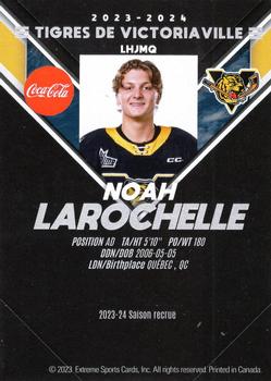 2023-24 Extreme Victoriaville Tigers (QMJHL) #NNO Noah Larochelle Back