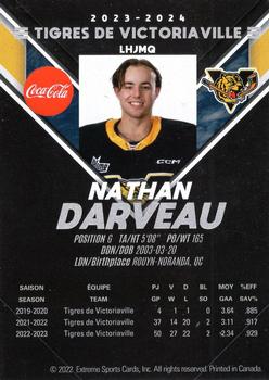 2023-24 Extreme Victoriaville Tigers (QMJHL) #NNO Nathan Darveau Back