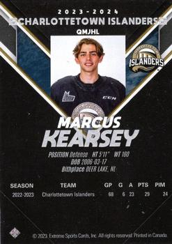 2023-24 Extreme Charlottetown Islanders (QMJHL) - Autographs Bronze #NNO Marcus Kearsey Back