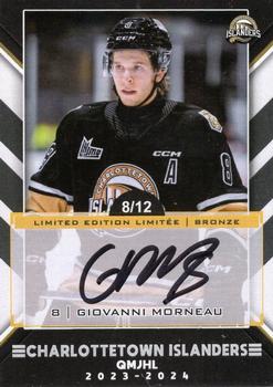 2023-24 Extreme Charlottetown Islanders (QMJHL) - Autographs Bronze #NNO Giovanni Morneau Front