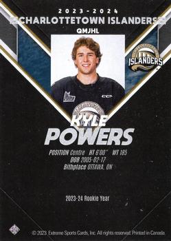 2023-24 Extreme Charlottetown Islanders (QMJHL) - Autographs Bronze #NNO Kyle Powers Back