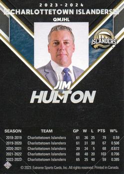 2023-24 Extreme Charlottetown Islanders (QMJHL) - Autographs Gold #NNO Jim Hulton Back