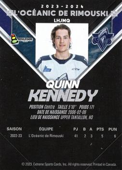 2023-24 Extreme Rimouski Oceanic (QMJHL) #NNO Quinn Kennedy Back