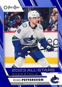 2023-24 O-Pee-Chee - Blue Border #539 Elias Pettersson Front