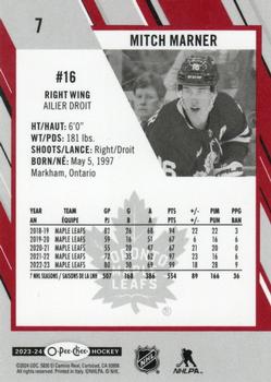 2023-24 O-Pee-Chee - Red Border #7 Mitch Marner Back