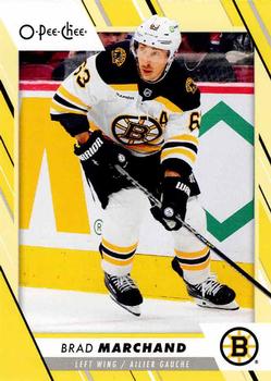 2023-24 O-Pee-Chee - Yellow Border #17 Brad Marchand Front