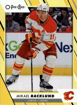 2023-24 O-Pee-Chee - Yellow Border #64 Mikael Backlund Front