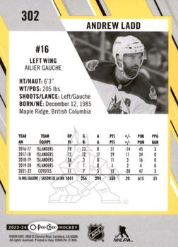 2023-24 O-Pee-Chee - Yellow Border #302 Andrew Ladd Back