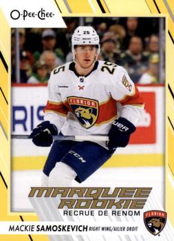 2023-24 O-Pee-Chee - Yellow Border #592 Mackie Samoskevich Front