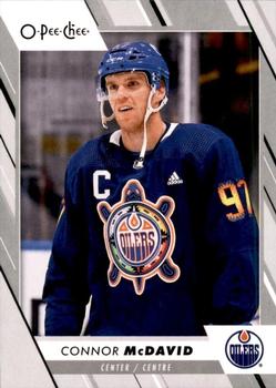 2023-24 O-Pee-Chee - Variants: Warm-Up Jersey #1 Connor McDavid Front