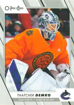 2023-24 O-Pee-Chee - Variants: Warm-Up Jersey #161 Thatcher Demko Front