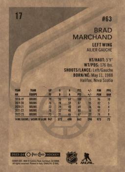 2023-24 O-Pee-Chee - Retro #17 Brad Marchand Back