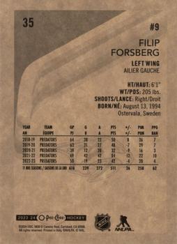 2023-24 O-Pee-Chee - Retro #35 Filip Forsberg Back