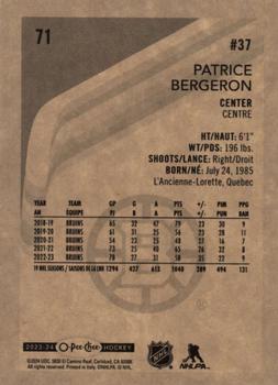2023-24 O-Pee-Chee - Retro #71 Patrice Bergeron Back