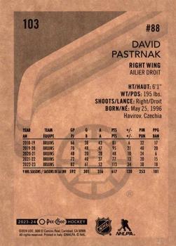 2023-24 O-Pee-Chee - Retro #103 David Pastrnak Back