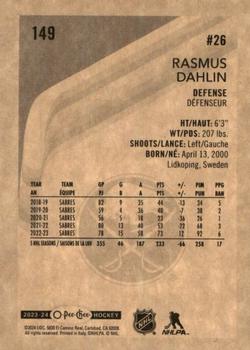 2023-24 O-Pee-Chee - Retro #149 Rasmus Dahlin Back
