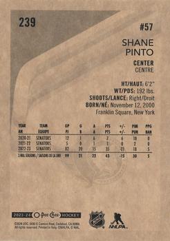 2023-24 O-Pee-Chee - Retro #239 Shane Pinto Back