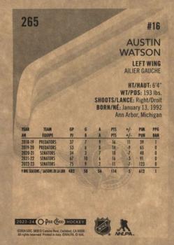 2023-24 O-Pee-Chee - Retro #265 Austin Watson Back