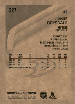 2023-24 O-Pee-Chee - Retro #327 Jamie Drysdale Back