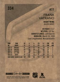 2023-24 O-Pee-Chee - Retro #334 Frank Vatrano Back