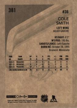 2023-24 O-Pee-Chee - Retro #381 Cole Smith Back