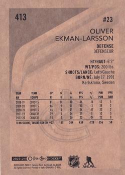 2023-24 O-Pee-Chee - Retro #413 Oliver Ekman-Larsson Back