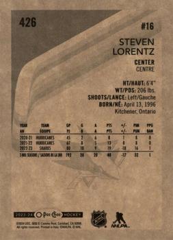 2023-24 O-Pee-Chee - Retro #426 Steven Lorentz Back