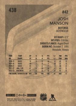 2023-24 O-Pee-Chee - Retro #438 Josh Manson Back