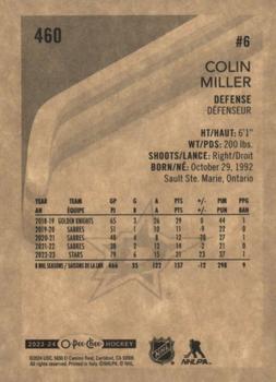 2023-24 O-Pee-Chee - Retro #460 Colin Miller Back
