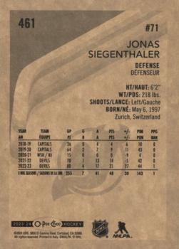 2023-24 O-Pee-Chee - Retro #461 Jonas Siegenthaler Back
